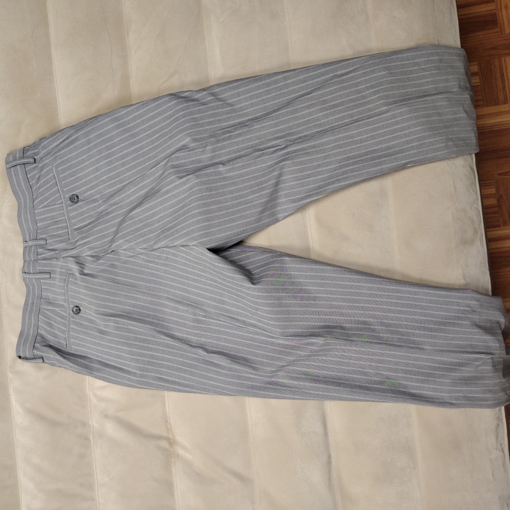 Gray Striped Men's Pants